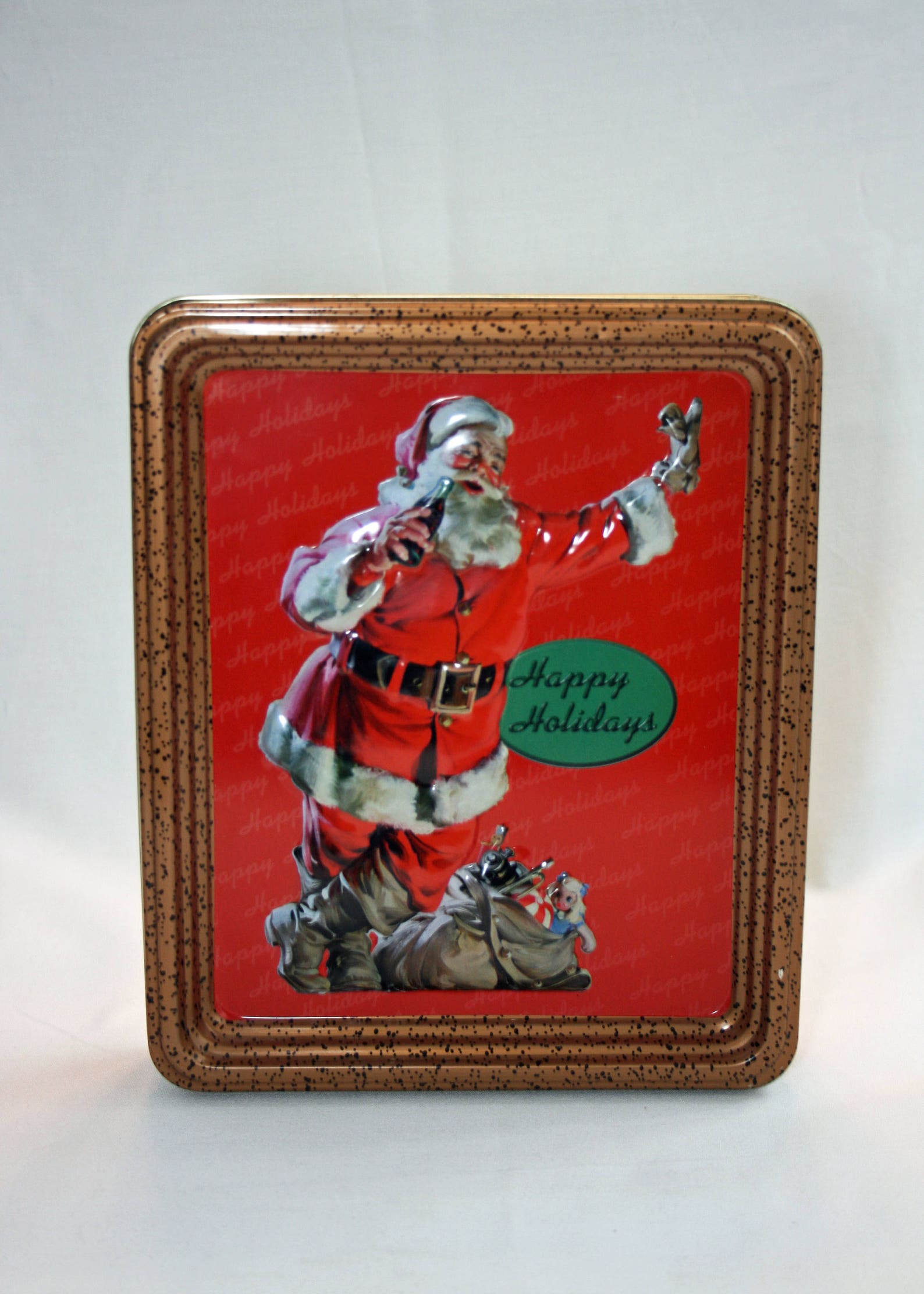 Vintage Coca-Cola Frame Christmas Santa Tin Collectors Tin | Etsy