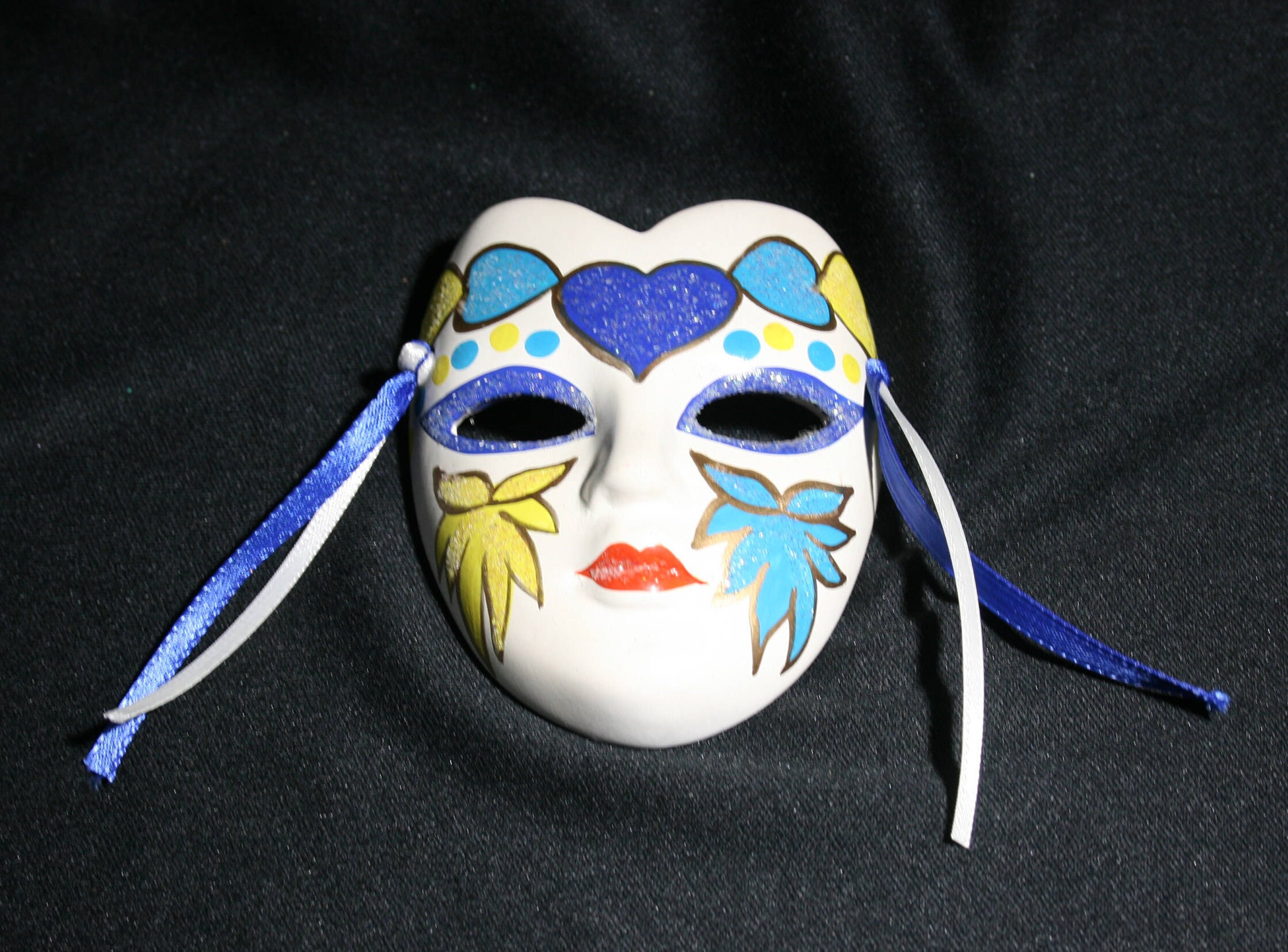 mardi gras clay earrings