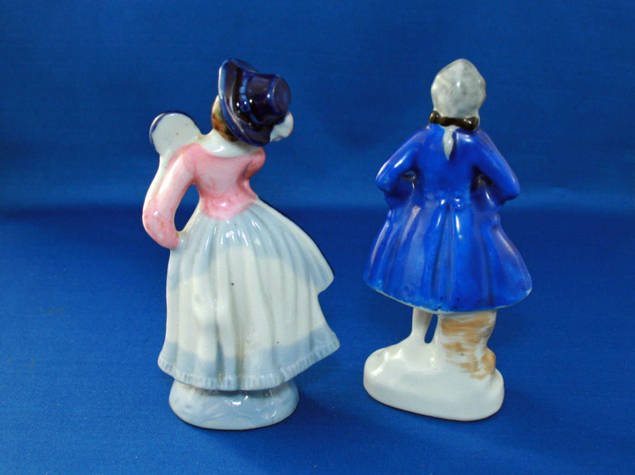 Vintage Occupied Japan Colonial Woman Figurine Only, 1945 to 1952