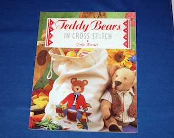 Vintage Teddy Bears in Cross Stitch The Cross Stitch Collection Julie Hasler Pattern Leaflet Patterns Booklet Magazine Projects Book
