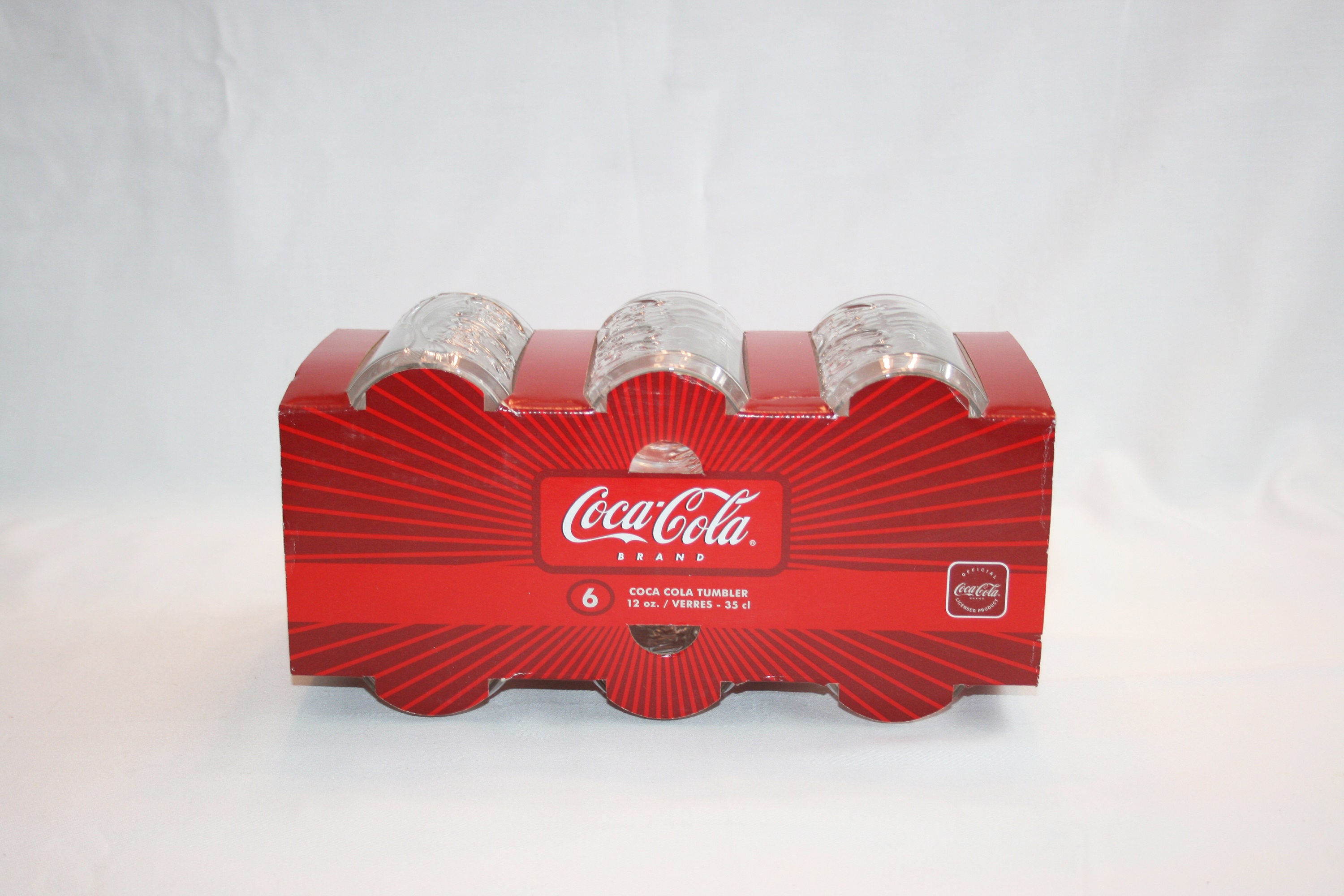 coca cola can shaped glass