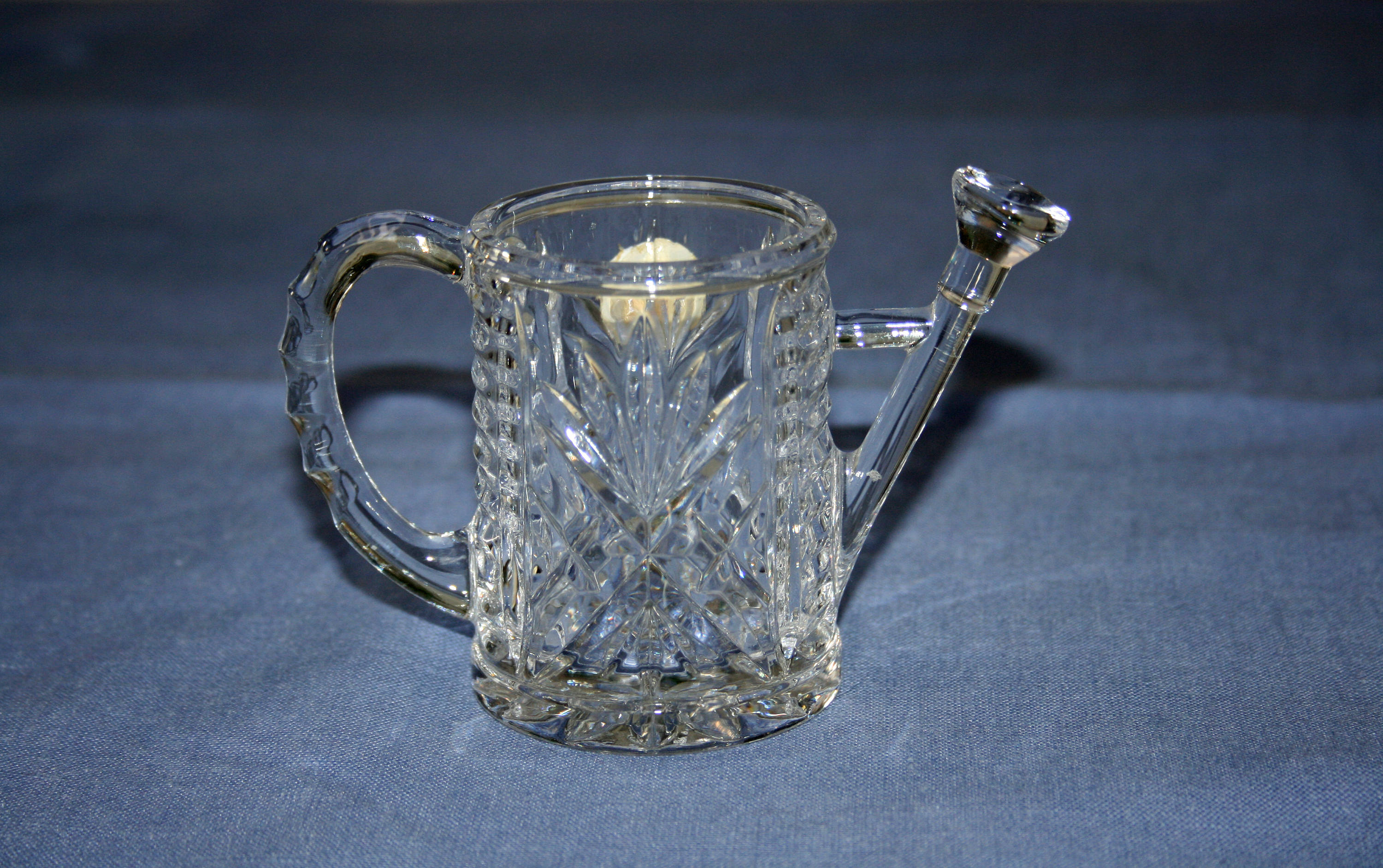 Vintage Princess House Crystal Watering Can Candle Holder tealight