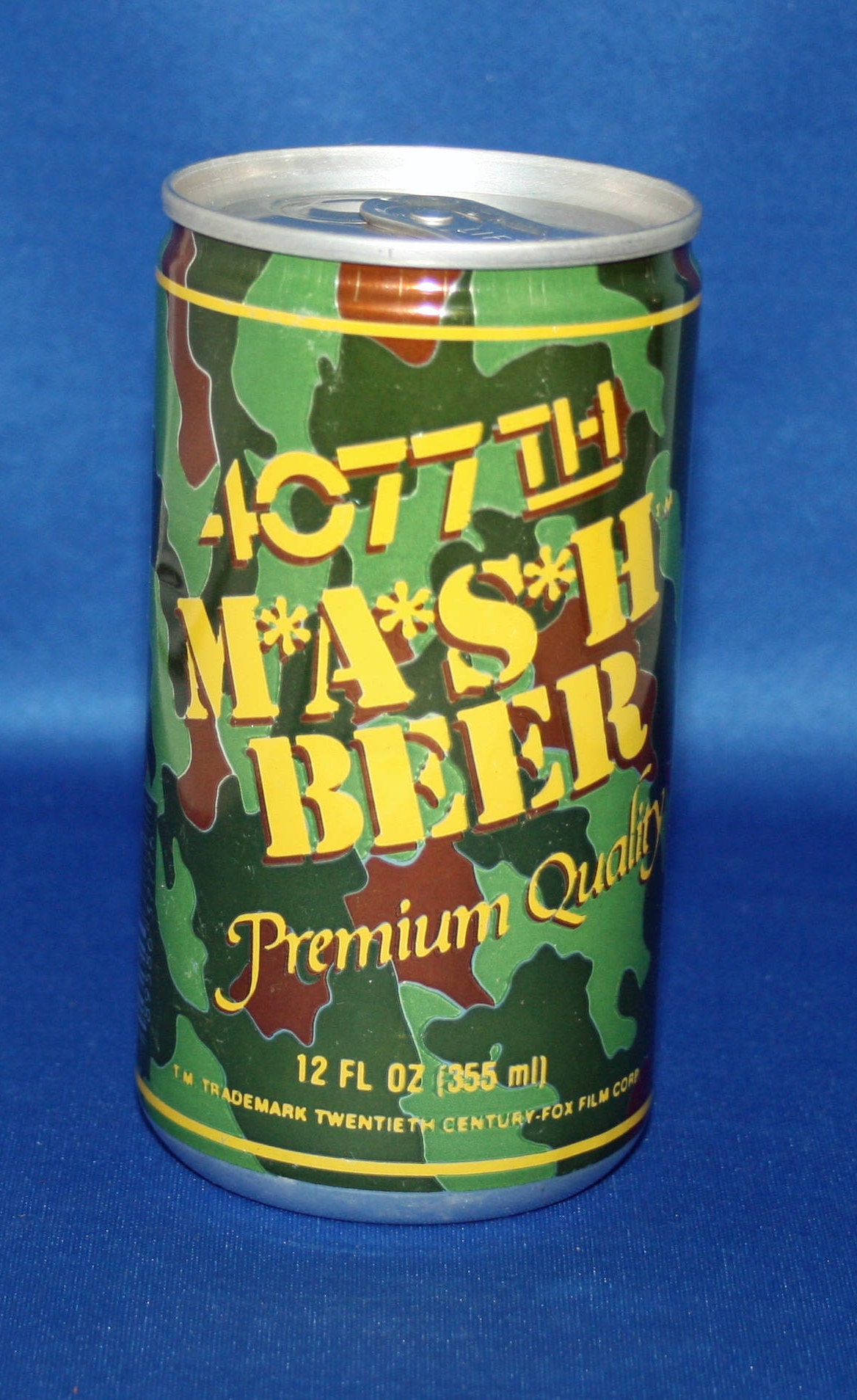 Vintage 4077th MASH Premium Quality Beer Can Aluminum Sta Tab Unopened