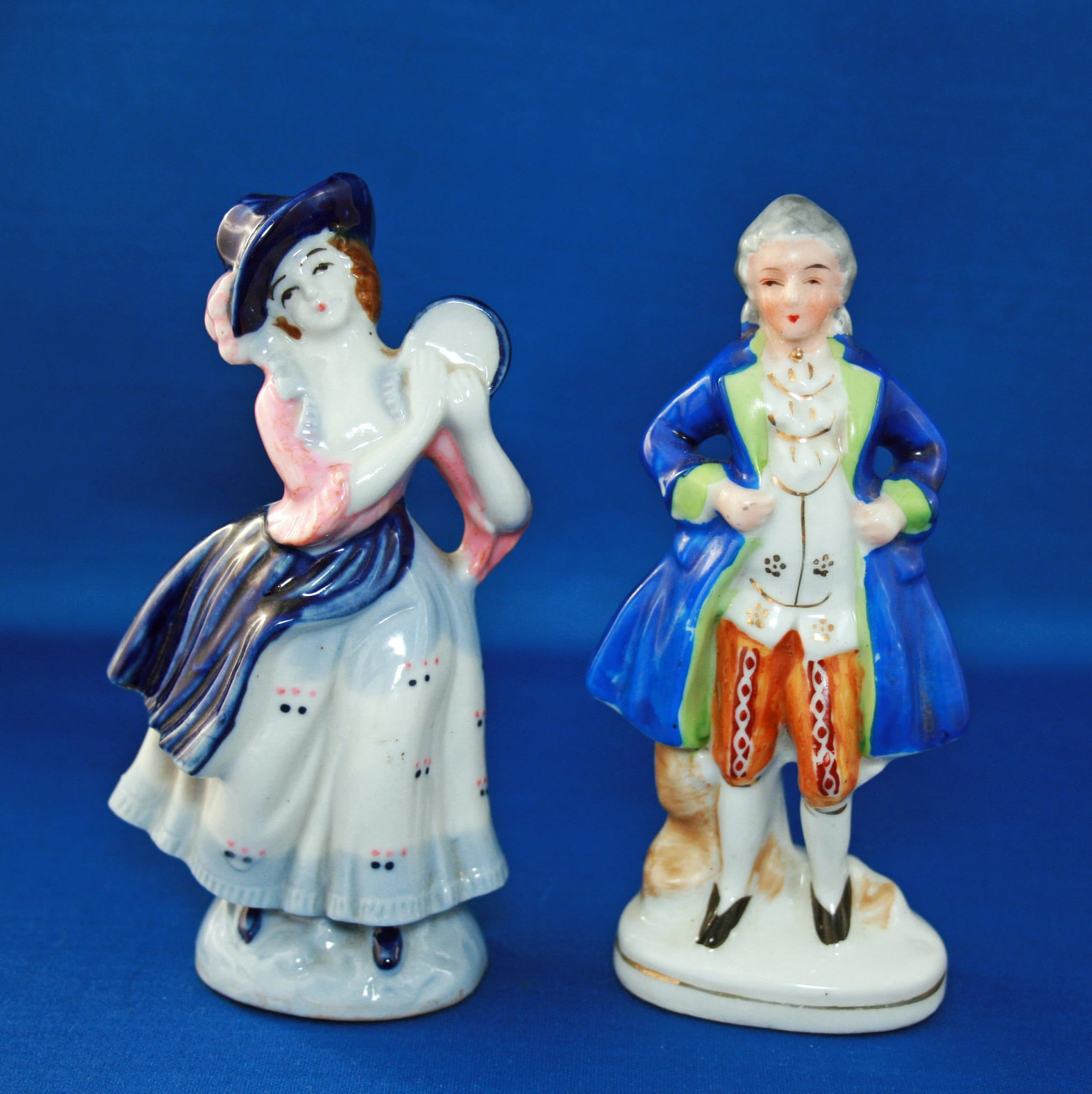 Vintage Occupied Japan Colonial Woman Figurine Only, 1945 to 1952