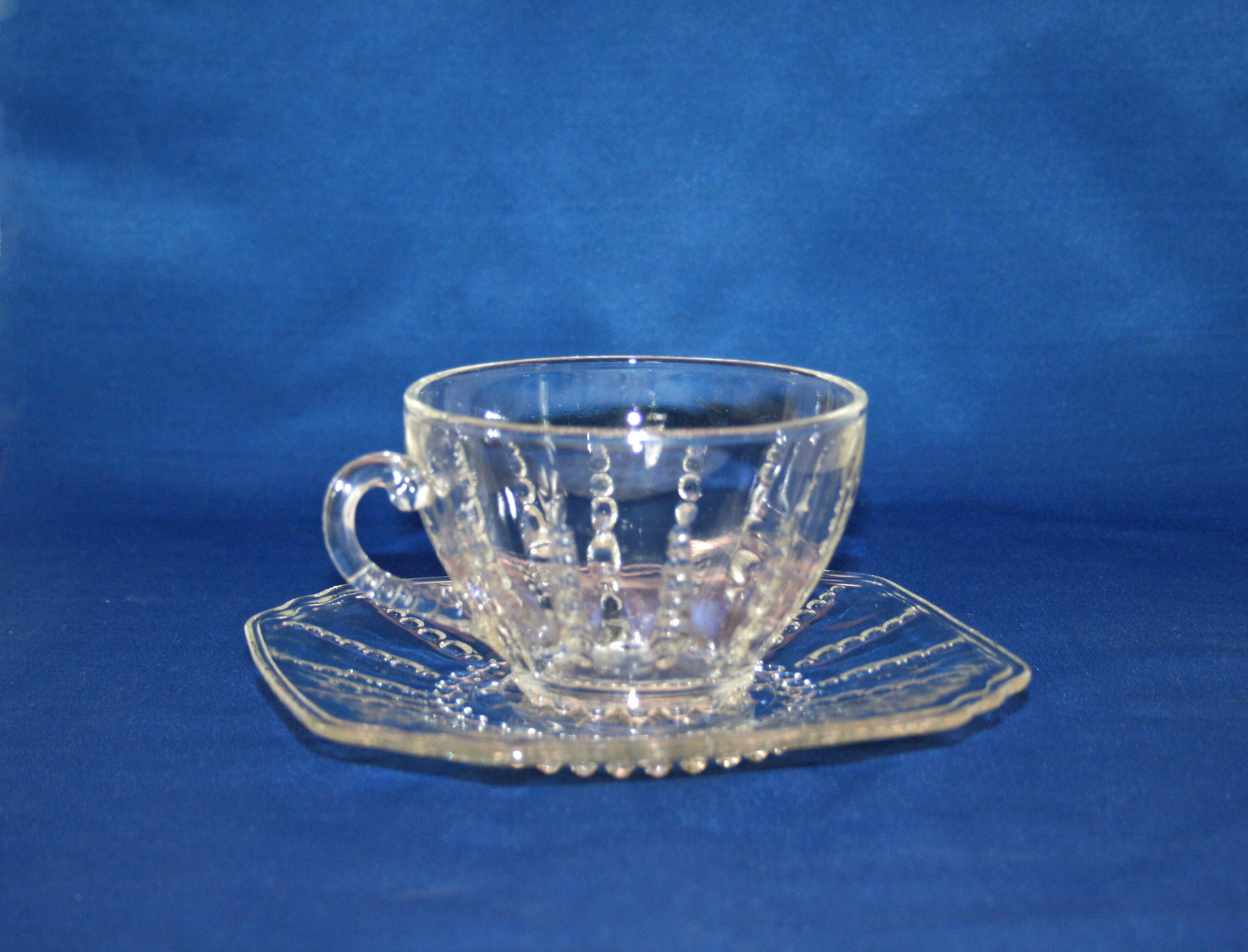 Download Vintage Teacup and Saucer Federal Glass Columbia circa ...
