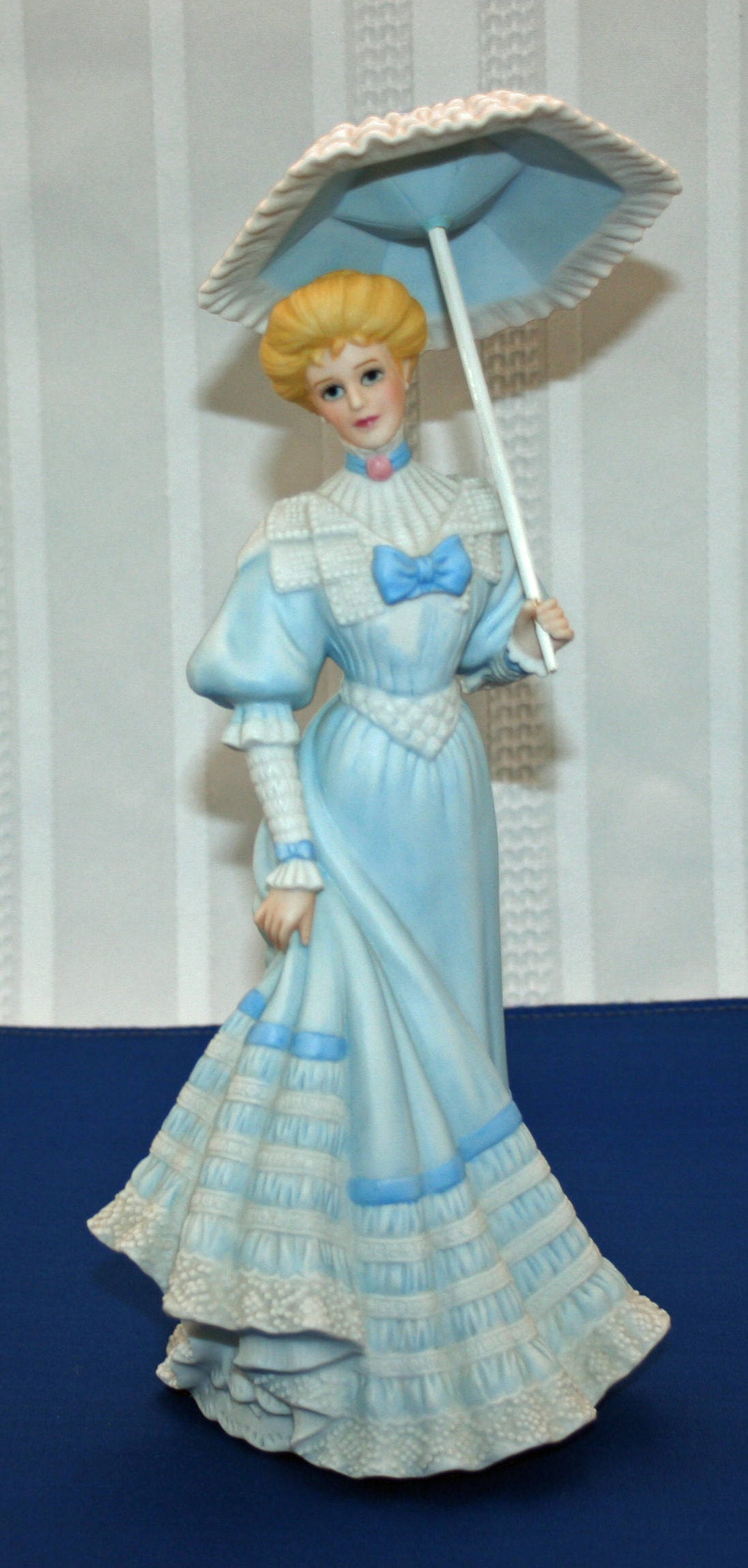 Vintage Gorham On the Boardwalk Victorian Lady Figurine Hand Painted