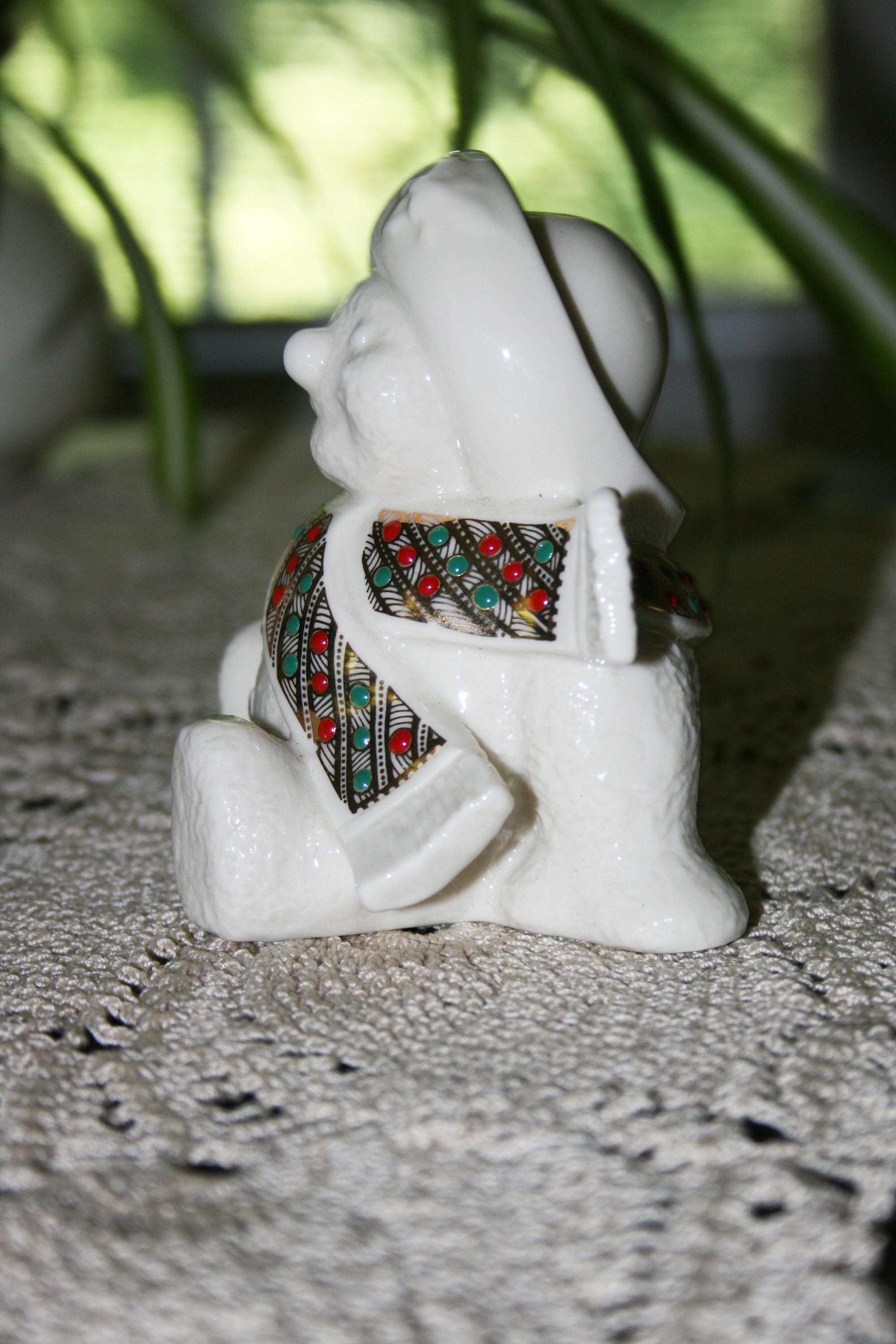 Vintage LENOX China Snowman Jewels of Christmas Holly Snow