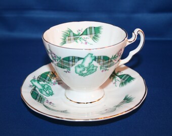 Vintage Royal Adderley Teacup & Saucer Cape Brenton Island Souvenir Made in England tea cup English Tea