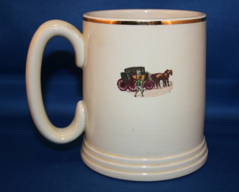 Vintage Lord Nelson Ware Cup Elijah Cotton Old Coach House Stout Ale Beer Tankard Coffee Mug Made in England image 2