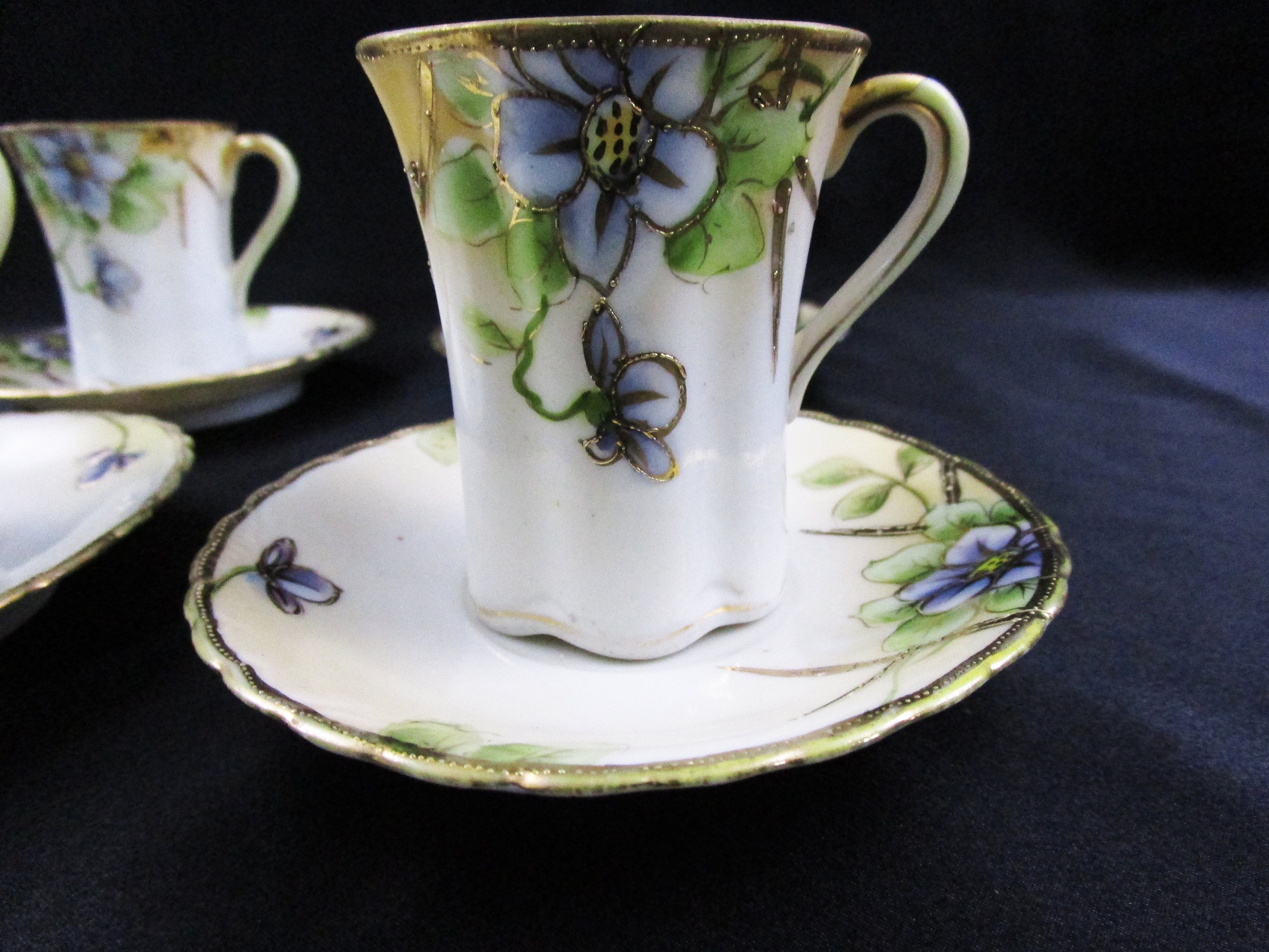 Antique Morimura Nippon Teacup and Saucer Hand Painted ...