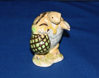 Vintage 1989 Royal Albert Beatrix Potter Mr. Alderman Ptolemy Turtle Figurine BP6A Made in England Figure Knick Knack