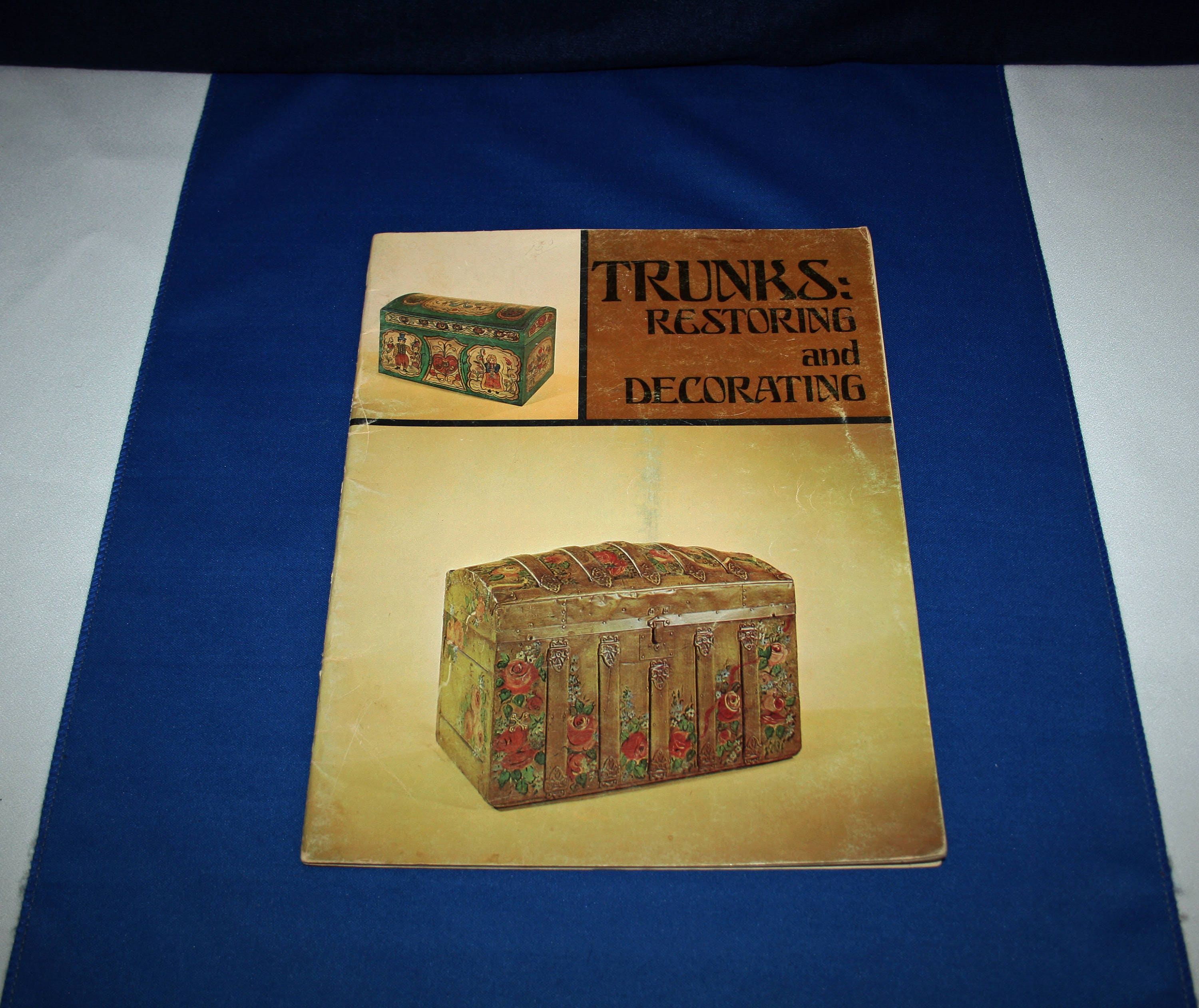 Vintage Booklet Trunks Restoring and Decorating HowtoBook Trunk