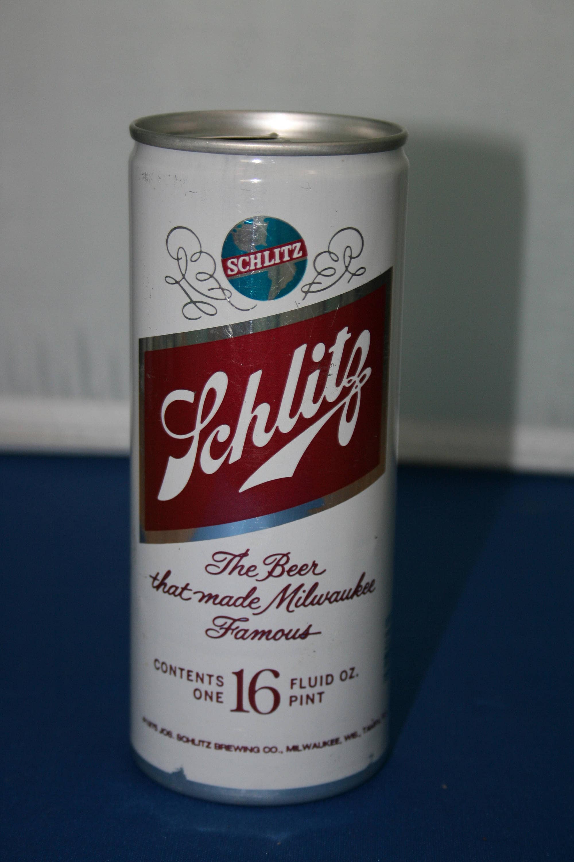 Vintage Schlitz 16 Oz Beer Can Aluminum Schlitz Brewing Co Etsy
