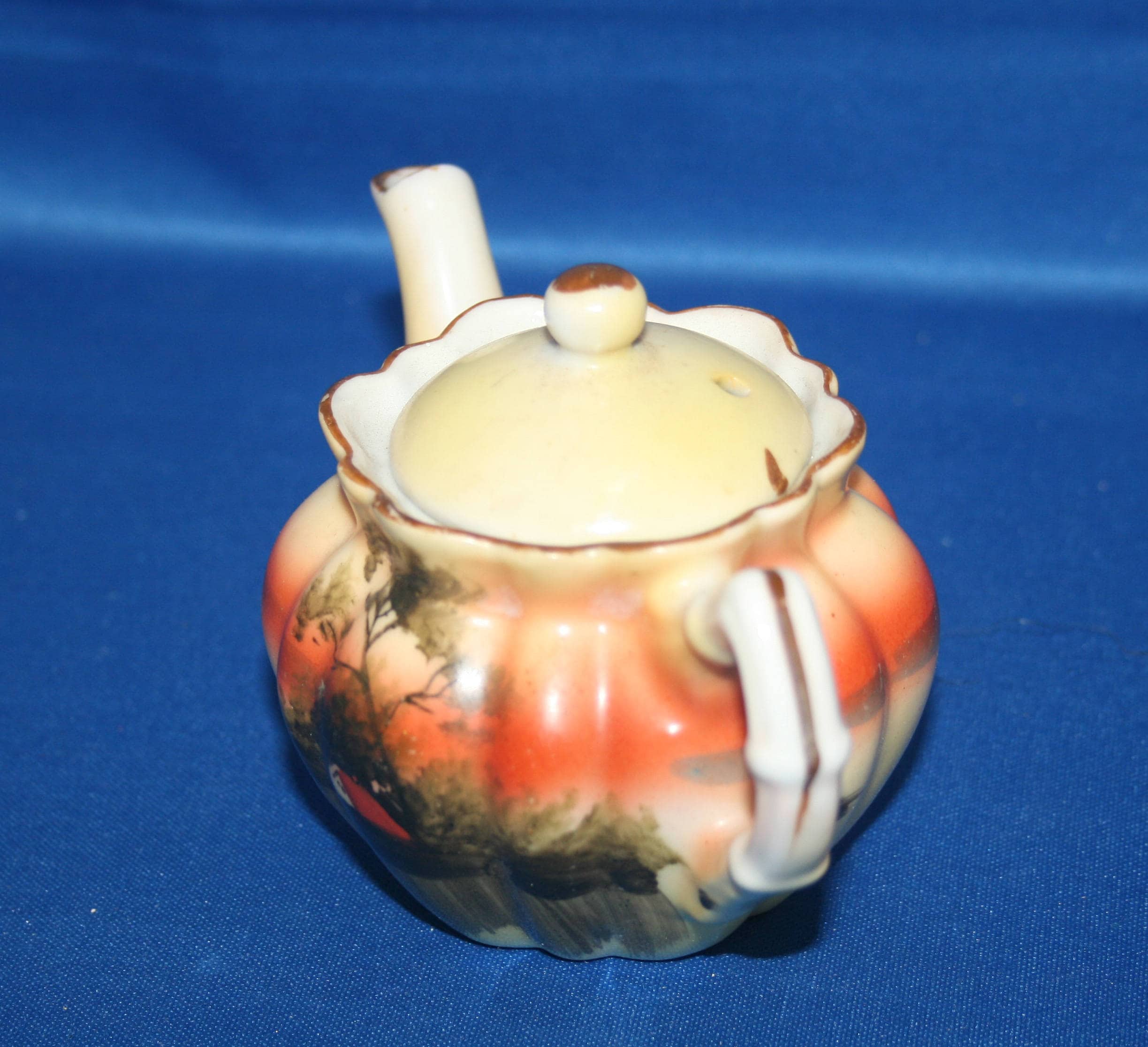 Vintage Miniature Teapot Hand Painted Porcelain Tea Pot Made in Japan