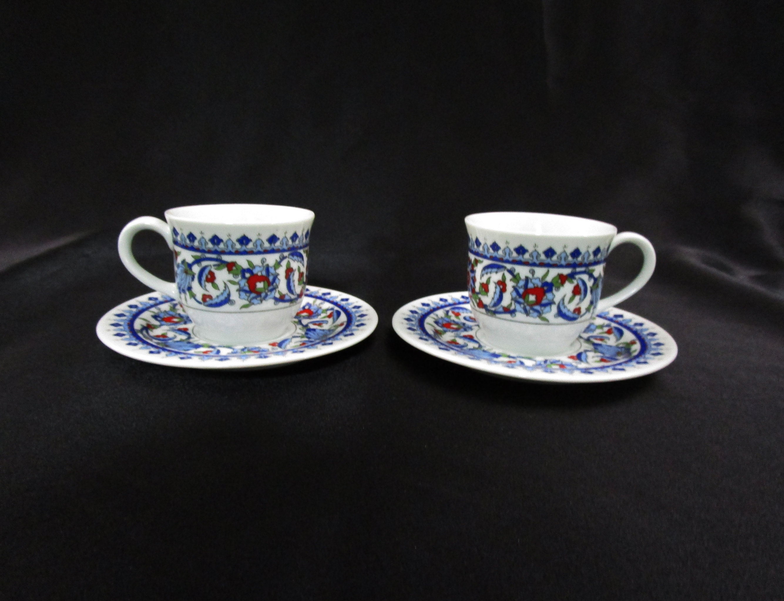 Vintage Kutahya Turkish Espresso Demitasse Coffee Cup and Saucer