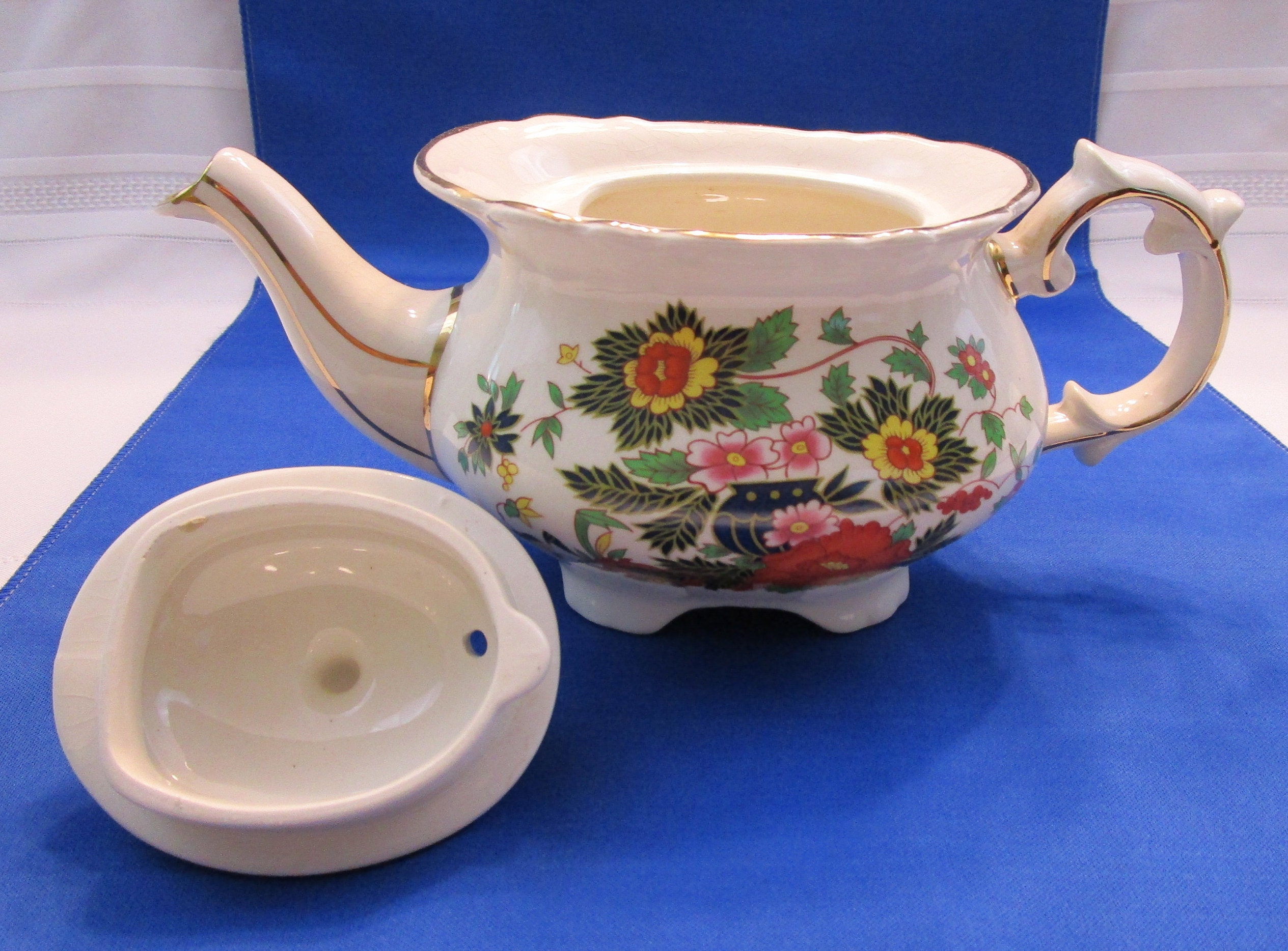 Vintage Teapot Price and Kensington Floral Tea Pot with Spout Strainer