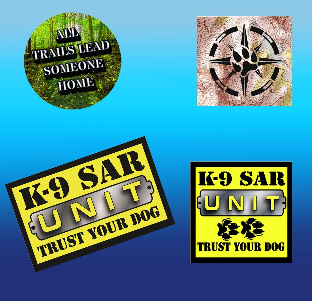 K9 Sticker Square K-9 SAR Decals - Etsy