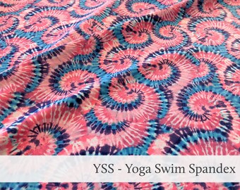 Swimsuit Fabric Pink Tie Dye Wicking Material