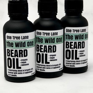 The Wild One Applewood & Fir Needle Organic Beard Oil image 1