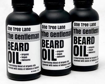 The Gentleman  • Tobacco & Bay Leaf  •  Organic Beard Oil  Organic Beard Oil •