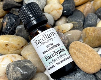 Organic Eucalyptus Essential Oil • Therapeutic Grade • USA • 10 ml or 30 ml with Dropper Cap • Sinus Relief •