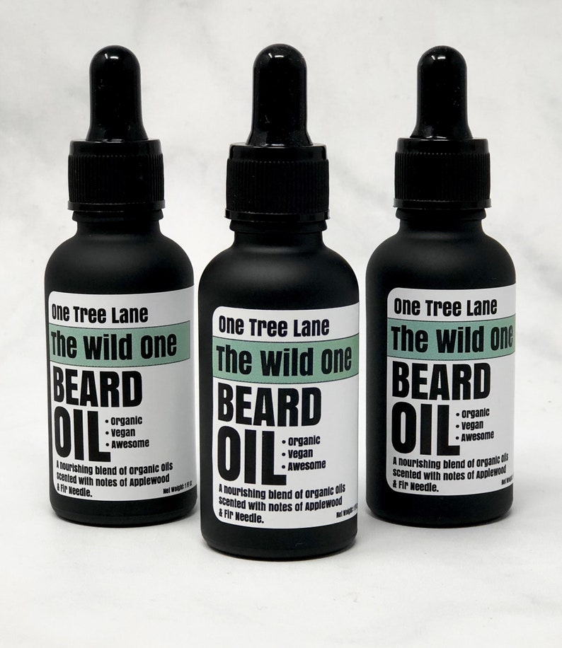 The Wild One Applewood & Fir Needle Organic Beard Oil image 3