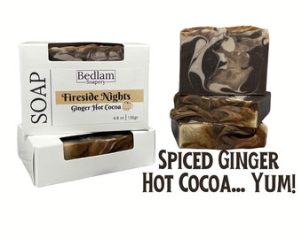 Ginger Hot Cocoa Soap • Fireside Nights Soap • Palm Free Bar Soap • Vegan Handmade Soap • Artisan Soap