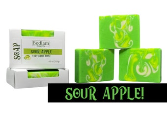 Green Apple Organic Soap ll Sour Apple ll Palm Free Soap • Vegan • Made with Organic Oils and Butters •