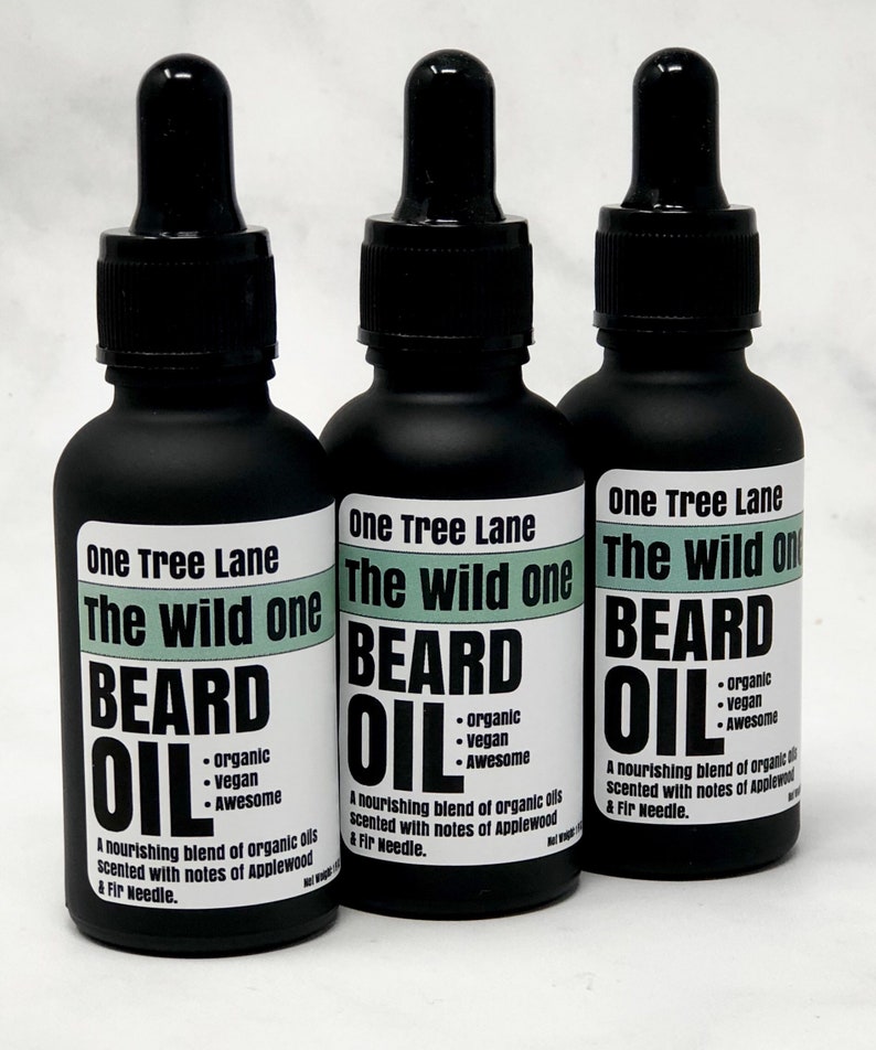 The Wild One Applewood & Fir Needle Organic Beard Oil image 1