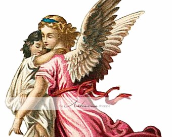 Vintage Digital Angel Image Download Printable Art - Etsy