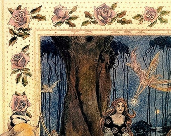 Digital Download Printable Art - Fairies Gifts Fairy Tale Art Fantasy Image Antique Vintage - Paper Crafts Scrapbook Altered Art