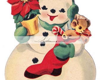 Snowman vintage | Etsy
