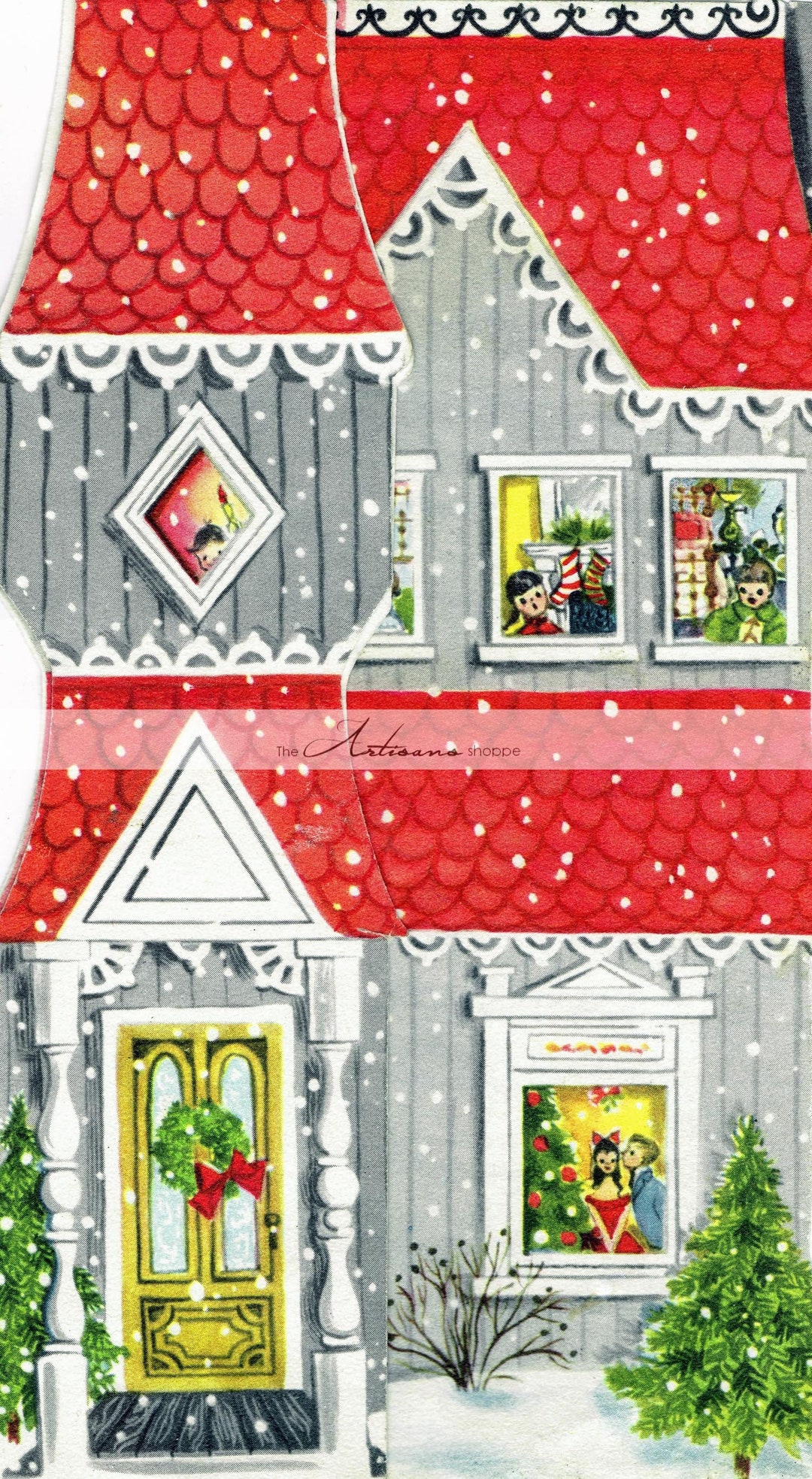 Christmas Card House 