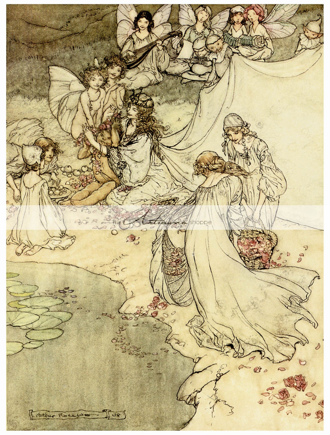 Digital Download Printable Art A Midsummer Nights Dream by Arthur ...
