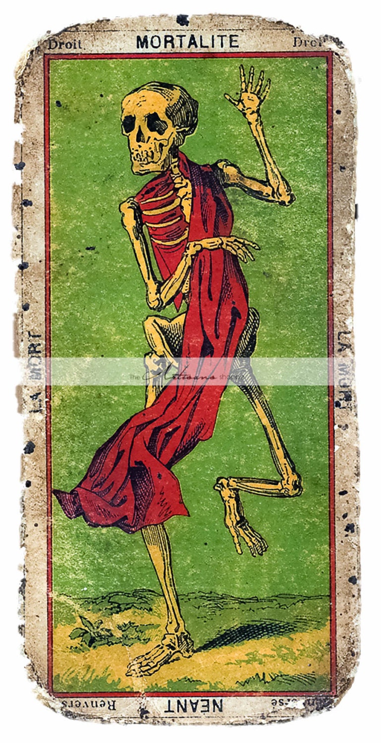 Digital Download Printable Art Immortality Skeleton Tarot - Etsy New Zealand