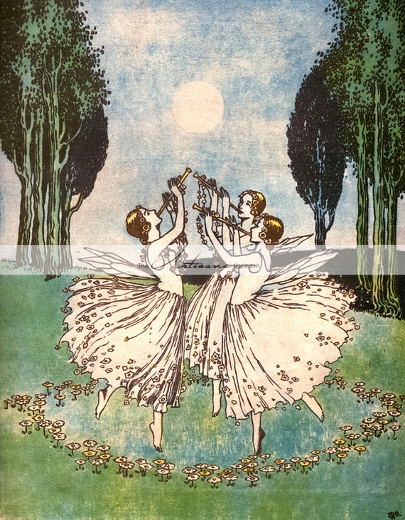 Fairy Dance Ida Rentoul Outhwaite Antique Vintage Art Image Etsy Fairy Dance Ida Rentoul Outhwaite Antique Vintage Art Image Etsy