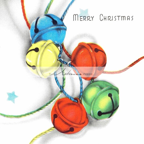 Printable Instant Download Jingle Bells Christmas Card Art | Etsy
