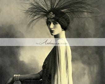 Portrait Art Déco Flapper : photographie de mode des années 1920 (téléchargement numérique)