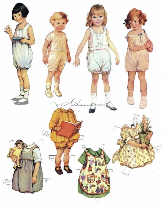 printable vintage paper dolls