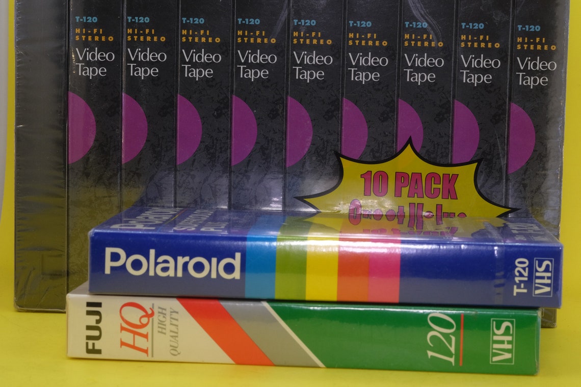 Blank VHS Tapes NEW OLD Stock Etsy