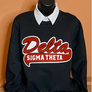 Delta Sigma Theta Retro Chenille Sweatshirt