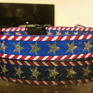 1&quot; Stars and Stripes Patriotic Collar