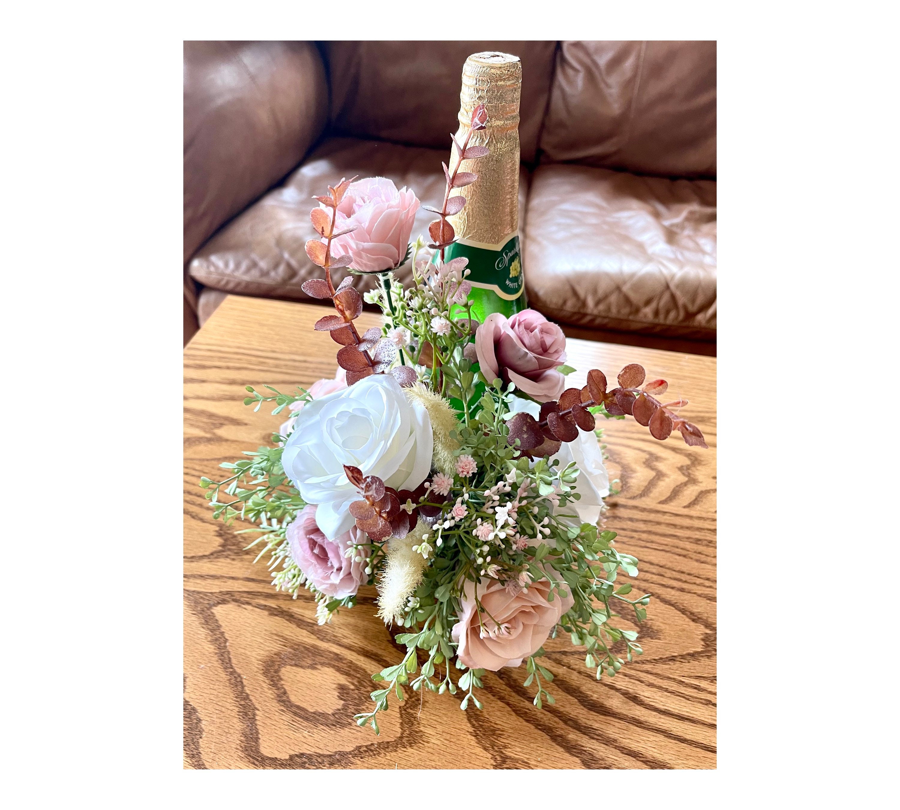 18+ Wine Bottle Flower Bouquet