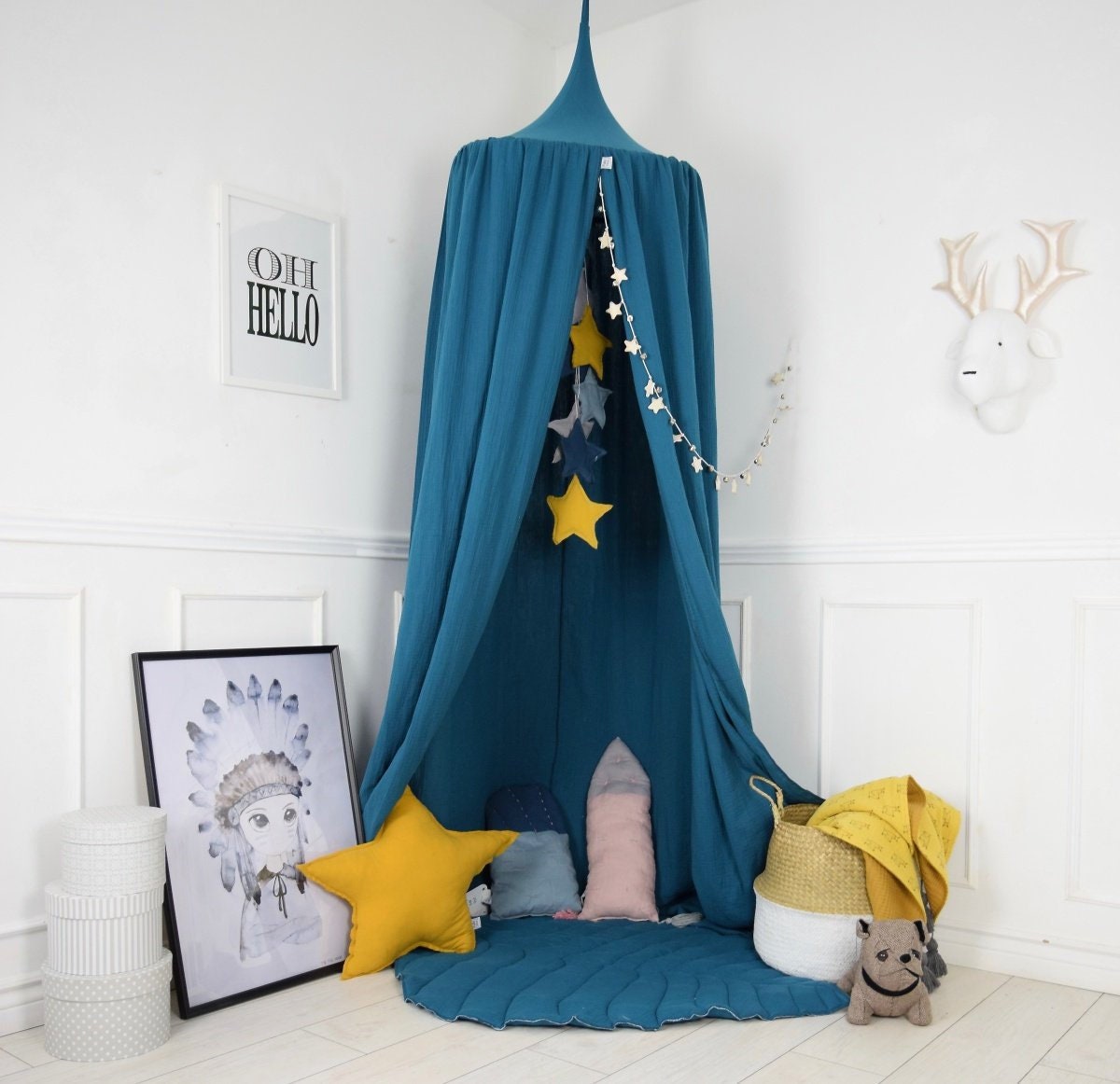 Baldachin Krippe Kindergarten Baldachin hängen spielen Zelt | Etsy