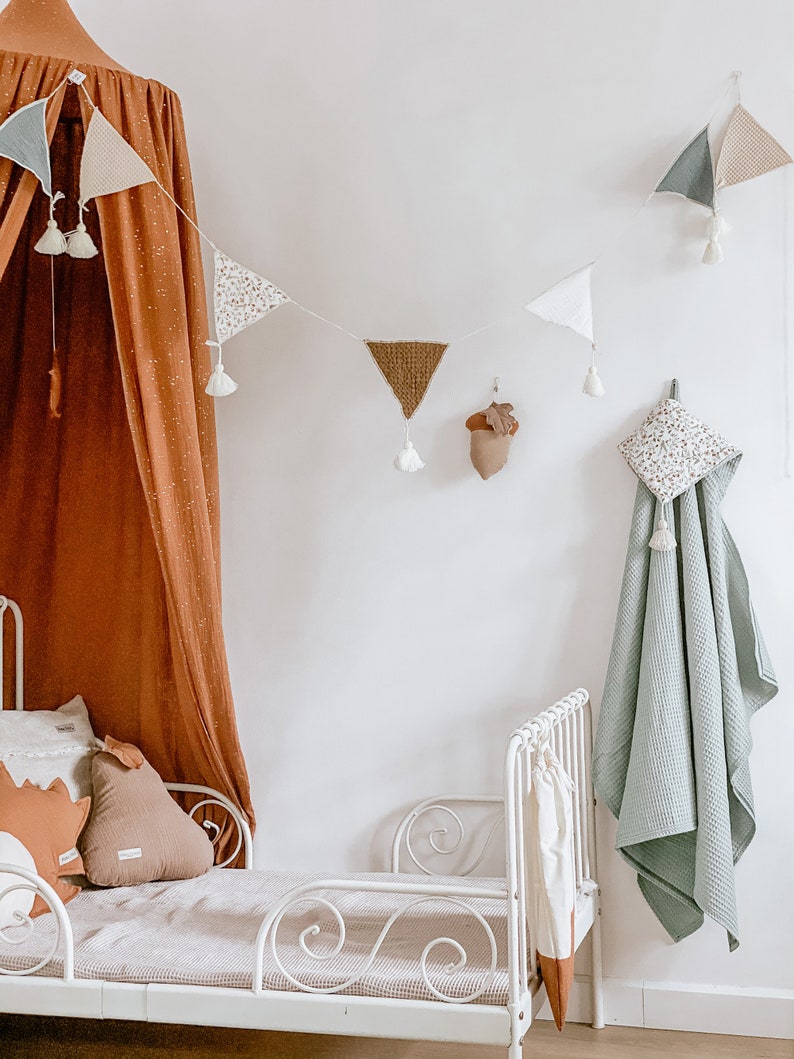 Caramel Bunting Flags Sage Green Nursery Bunting Triangle Etsy