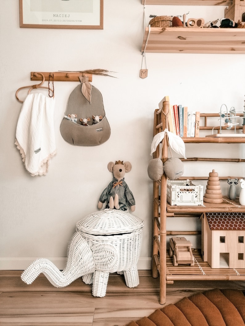 Pear Shaped Wall Basket Toy Storage Wall Hanging Basket Etsy