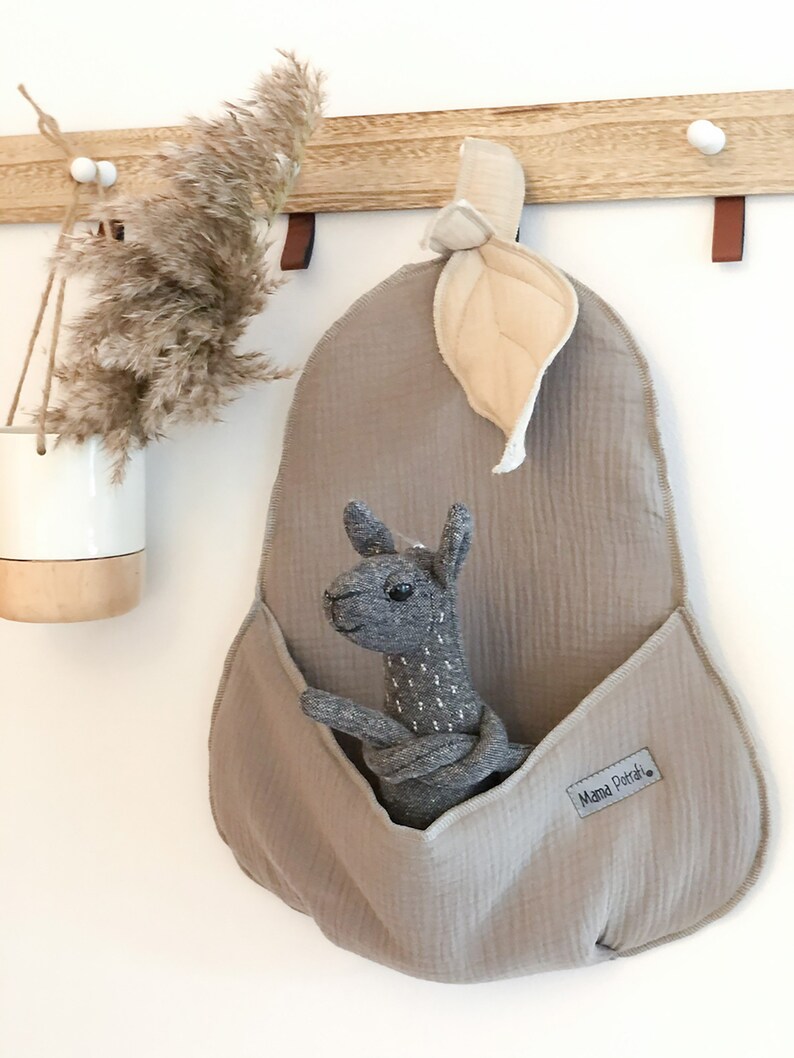 Pear Shaped Wall Basket Toy Storage Wall Hanging Basket Etsy