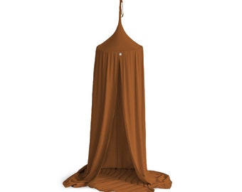 Canopy, Hanging Tent, Muslin Canopy Caramel, Bed canopy, Play Canopy Dark Karmel, Children's Canopy, Reading Nook, Tent, Baldachin, Nursery