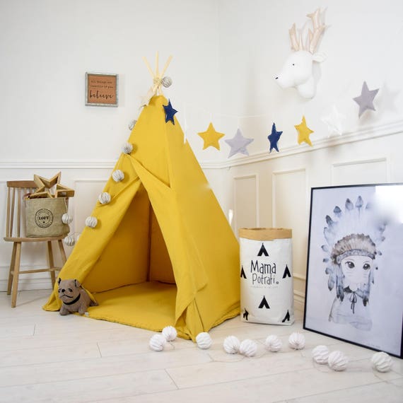 Boho Teepee Muslin Teepee Tent Play Tent Play Mat Kids