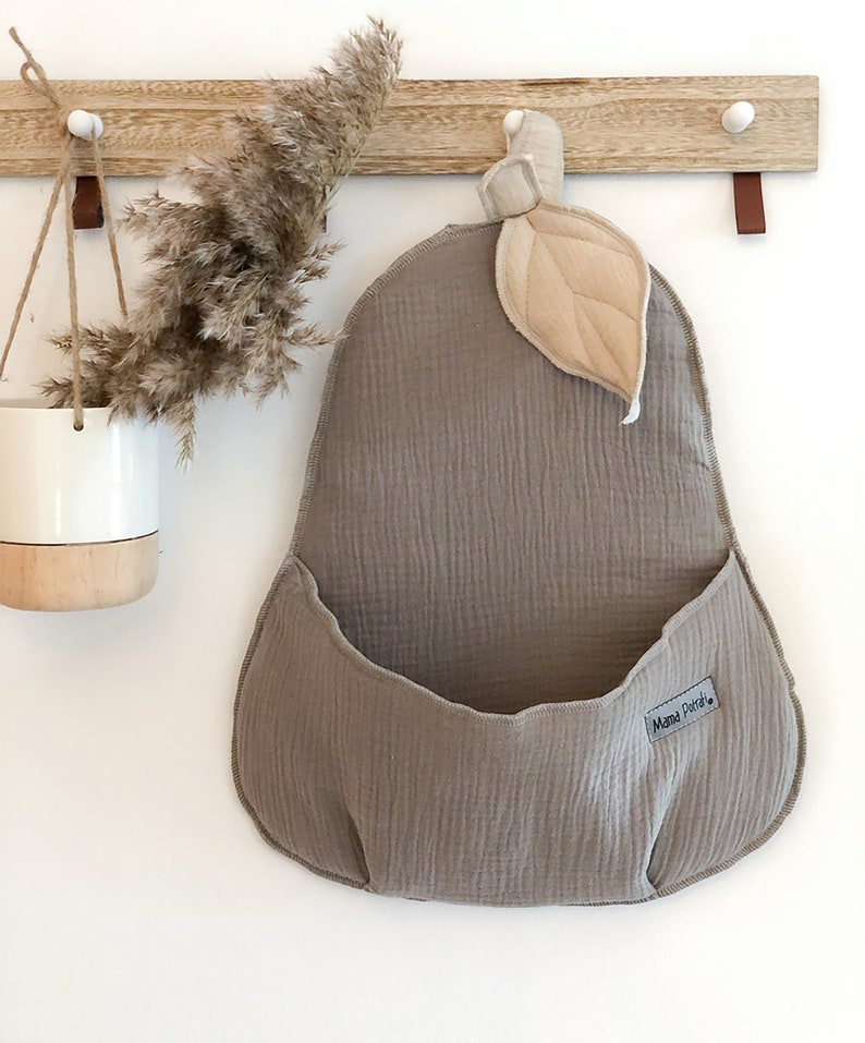 Pear Shaped Wall Basket Toy Storage Wall Hanging Basket Etsy